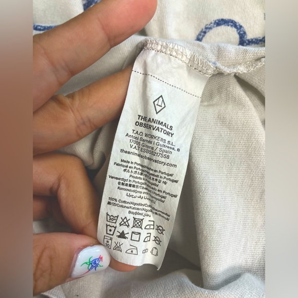 The Animals Observatory Long Sleeve Tee With Printed Logo  6Y - Picture 3 of 9